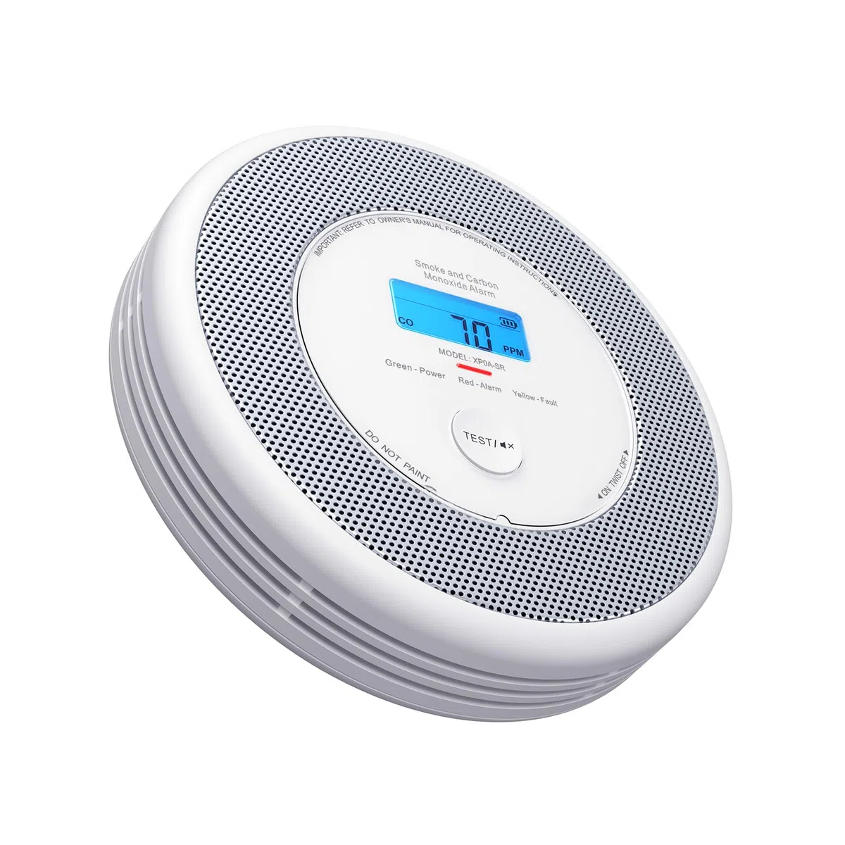 X-Sense Rilevatore di fumo e CO, Allarme vocale (Solo Tedesco), batteria sostituibile, nessun supporto per app e stazioni base SBS50, XP0A-SR, 1 Pezzo