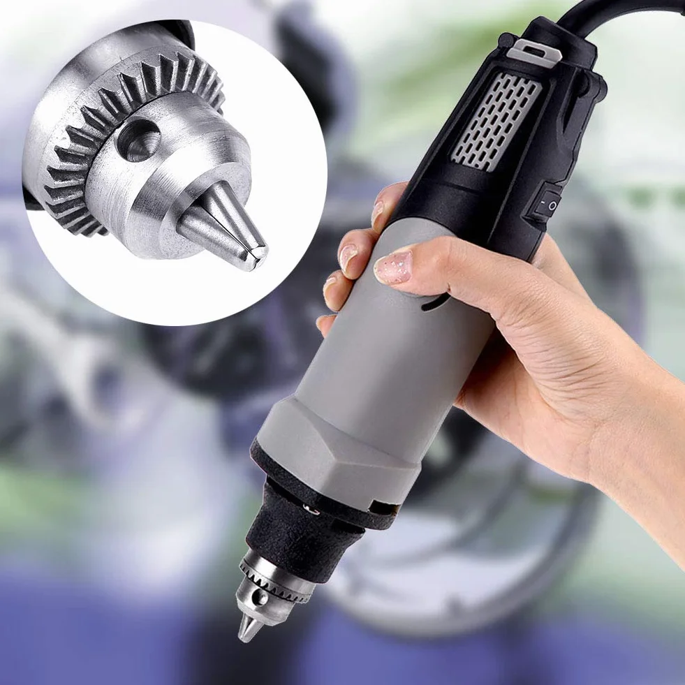 BuyWeek Smerigliatrice Elettrica Utensile Rotante Elettrico, 400W 6 Posizioni Velocità Variabile per Intaglio Taglio Macinazion 220V Spina UE