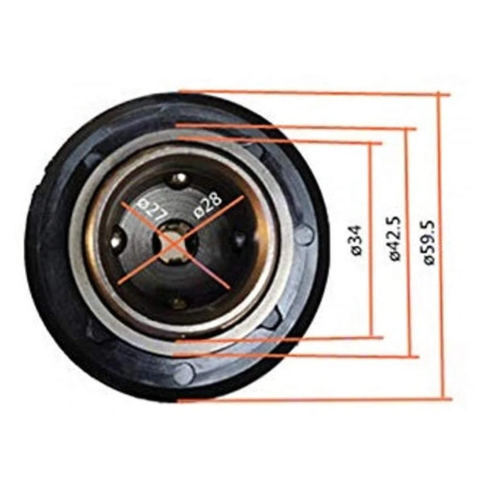 Trade-Shop SDS Plus Mandrino compatibile con Hilti TE16 TE16 C TE16 M TE16/40 TE30 TE30 A 36 TE30 M AVR TE30 C TE35 C TE40 TE40 AVR TE106 TE300