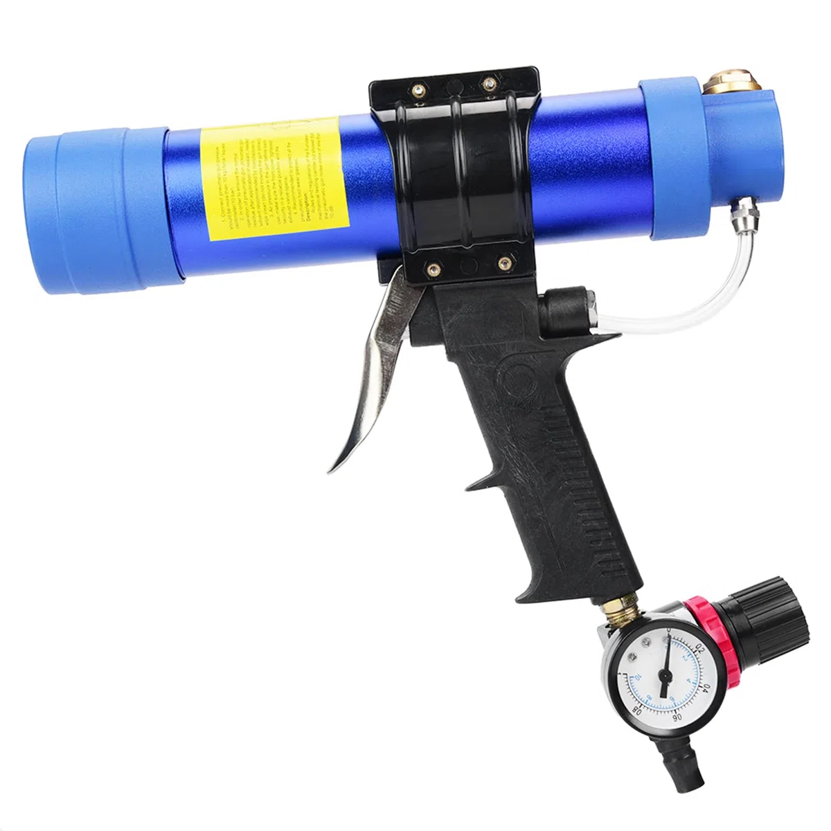 Pistola per Cartucce Ad Aria Compressa, Pistola Pneumatica per Silicone, Pressa per Cartucce, Siringa per Silicone con Valvola di Controllo della Pressione Dell'aria, per Cartucce