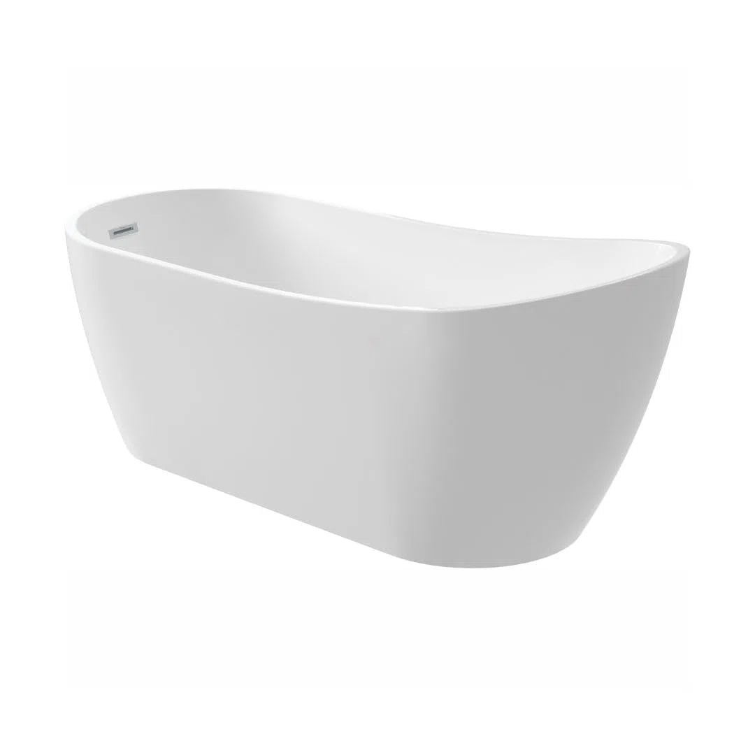 Vasca da bagno 150 cm in acrilico asimmetrica a libera installazione - Stapol