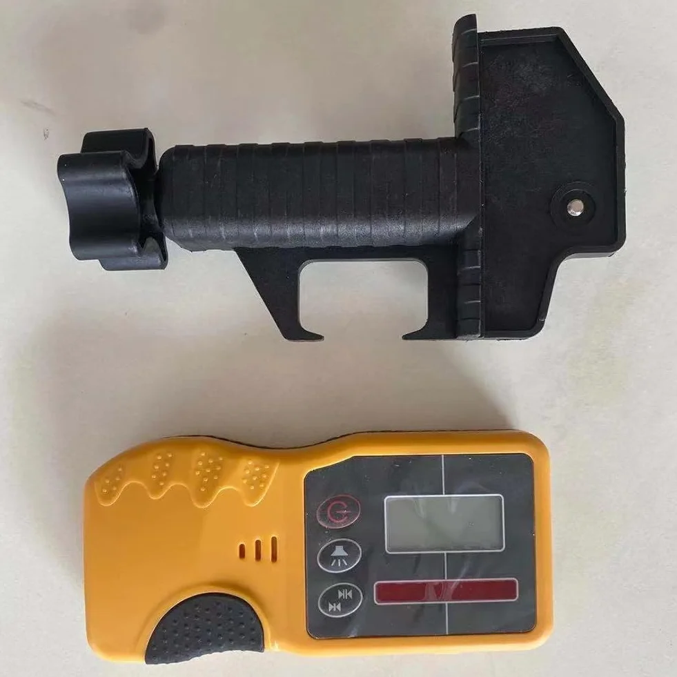 Ricevitore per laser rotativo autolivellante all'aperto, ricevitore laser rotativo con morsetto Heavy Duty e luce