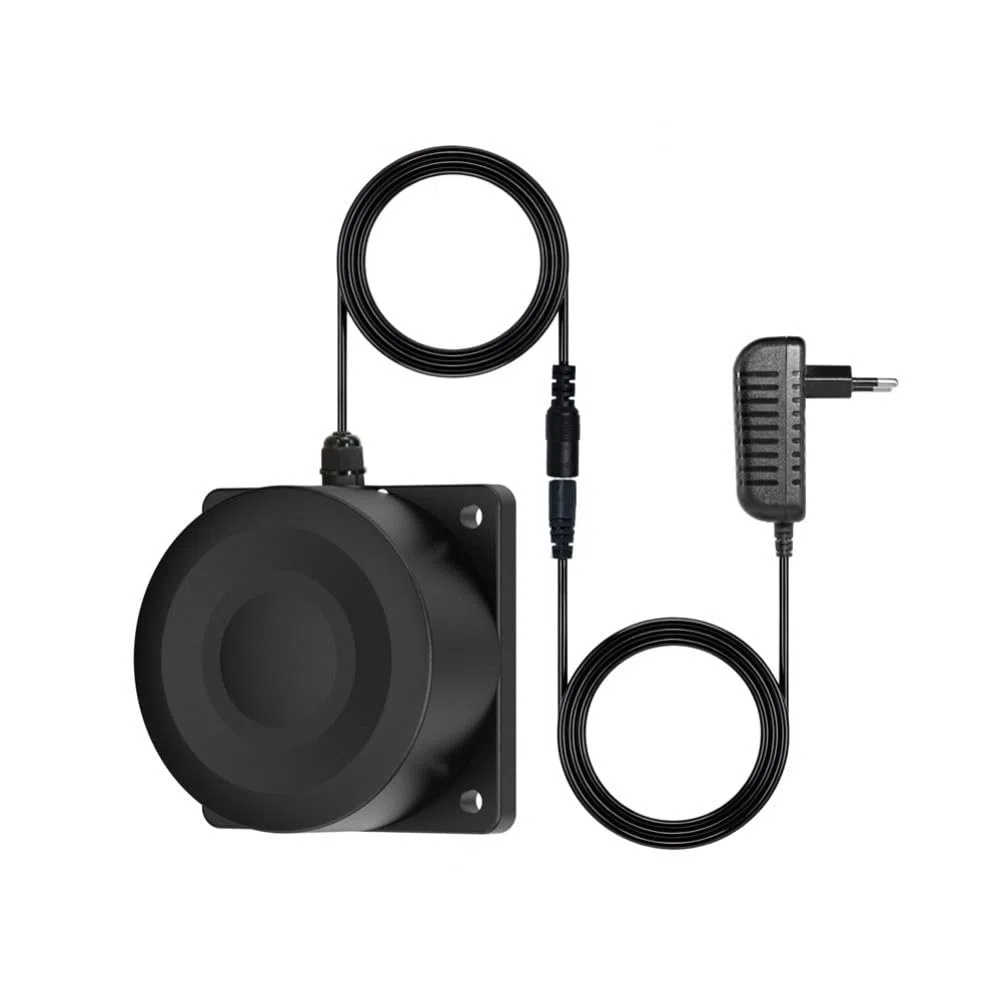 Sensore di livello dell'acqua acustico WiFi con batteria da 7800 mAh, monitor del serbatoio senza contatto per Tuya per app intelligente, misuratore di profondità impermeabile IP65, portata