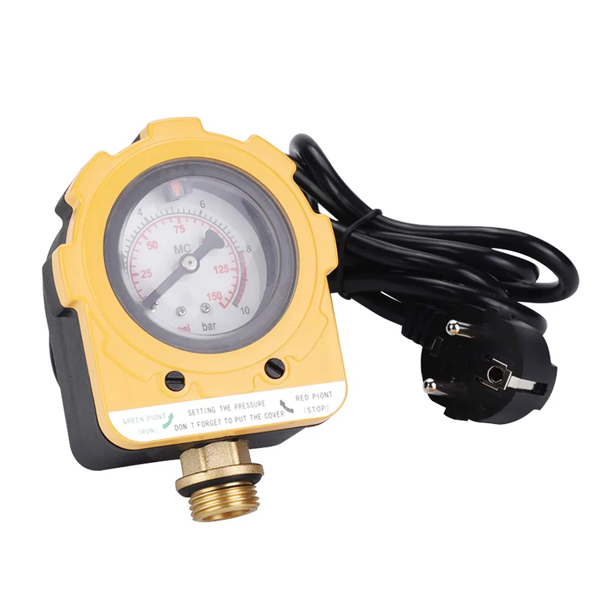 Pressostato 0~10 Bar Pressostato 140.000 Volte Manometri Regolatore Interruttore elettronico unità per pompa dell'acqua, pompa sommersa, pompa autoadescante, pompa a getto, pompa per