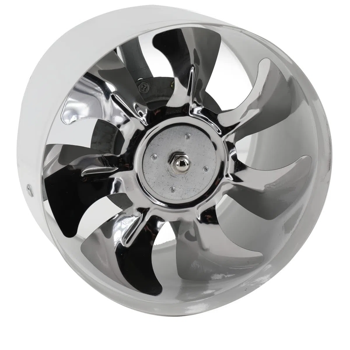 Ventilatore a tubo, 8", in ingresso/scarico, 200 mm, per bagno, cucina, bianco