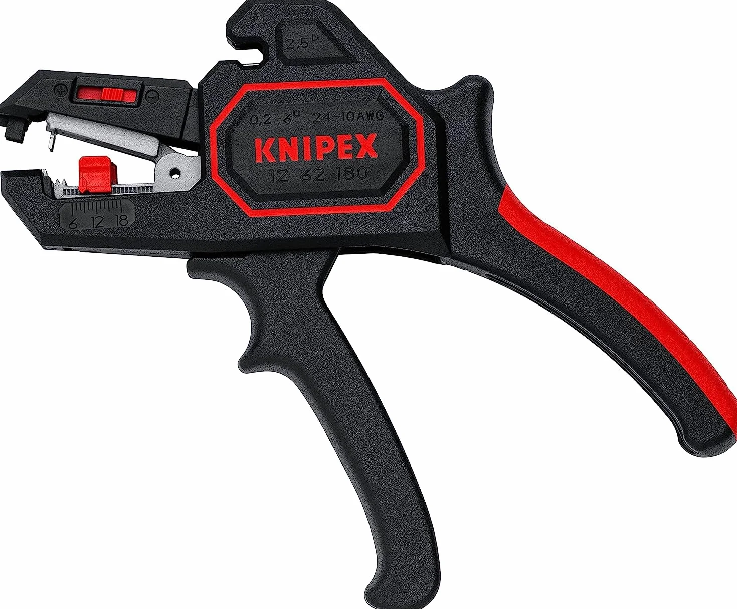 KNIPEX Pinza Spelacavi Automatica 180 Mm (Confezione Self-Service/Blister) 12 62 180 Sb