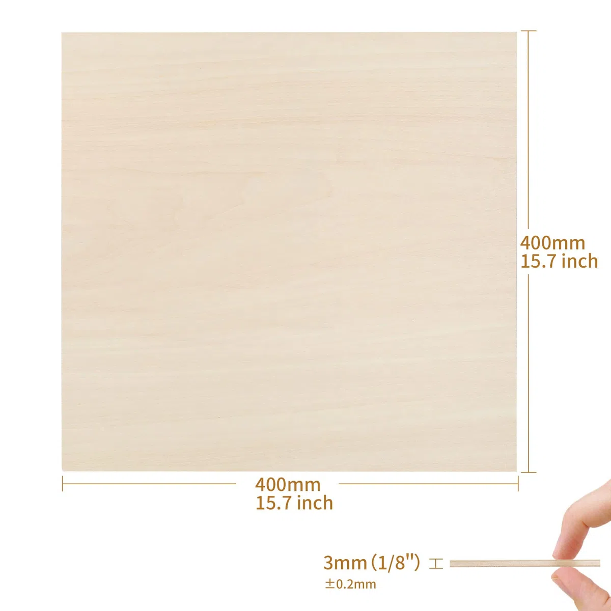 15 pezzi compensato da 3 mm 400 x400 x3 mm compensato di tiglio per taglio laser incisione lavorazione del legno compensato di tiglio 1/8"x15,7"x15,7"