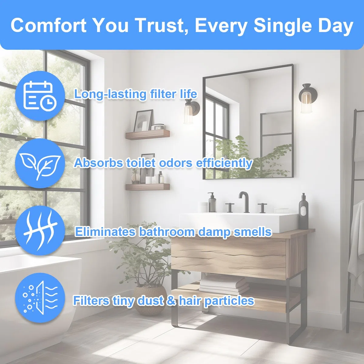 4 filtri ai carboni attivi di ricambio compatibili con Geberit AquaClean Tuma & Mera Doccia WC, filtro in ceramica tipo 3, paragonabile al numero di parte 242.999.00.1