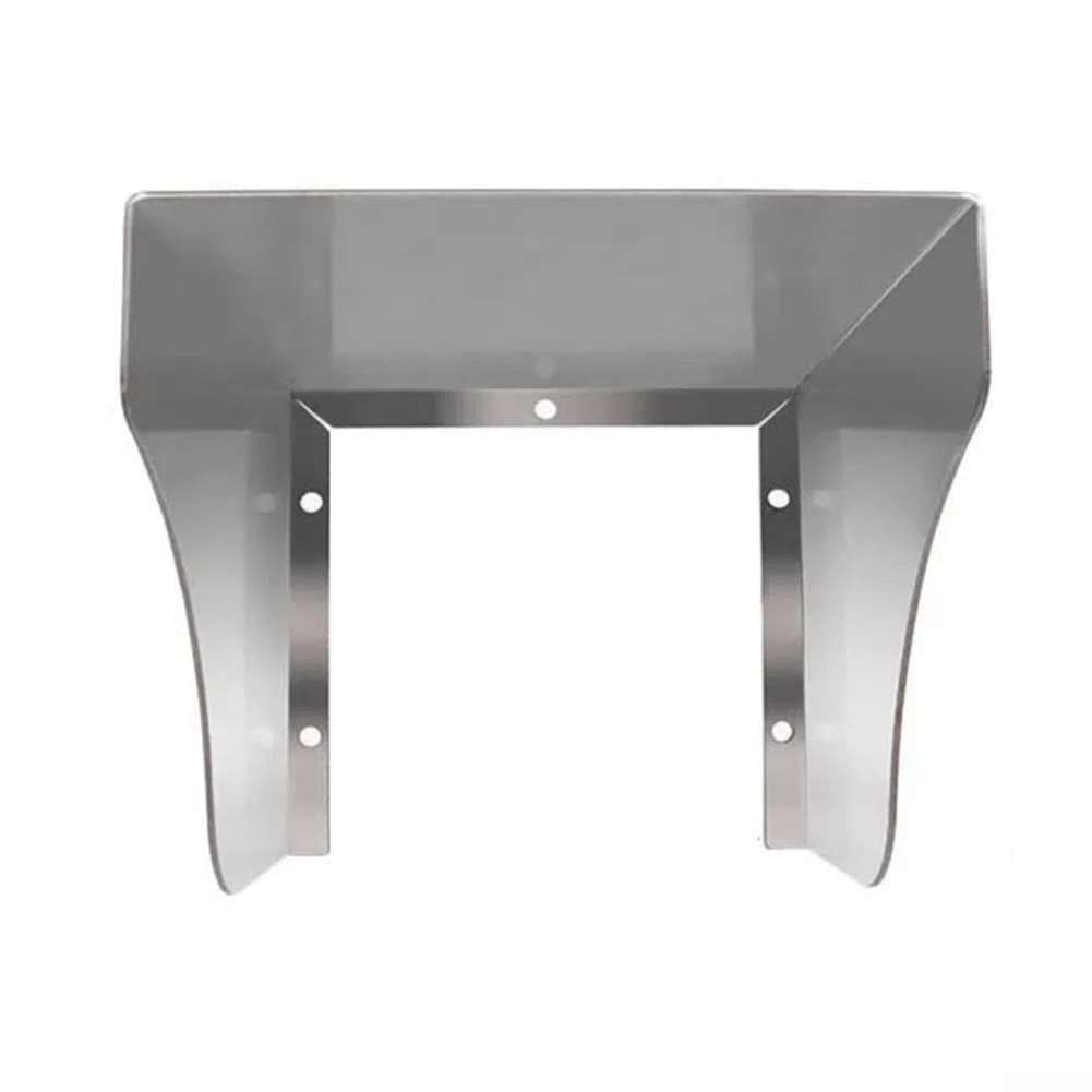Copertura antipioggia per campanello in acciaio inox, protezione resistente alle intemperie, protezione per presa interruttore, per uso interno ed esterno, design resistente alla polvere (125 mm)