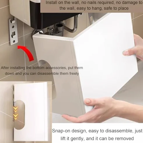 Pannello di tubazioni per scaldabagno, pannello di visualizzazione organizer per pannelli per unghie, scaffale multifunzione per garage, ufficio, pannello decorativo per tubazioni a gas