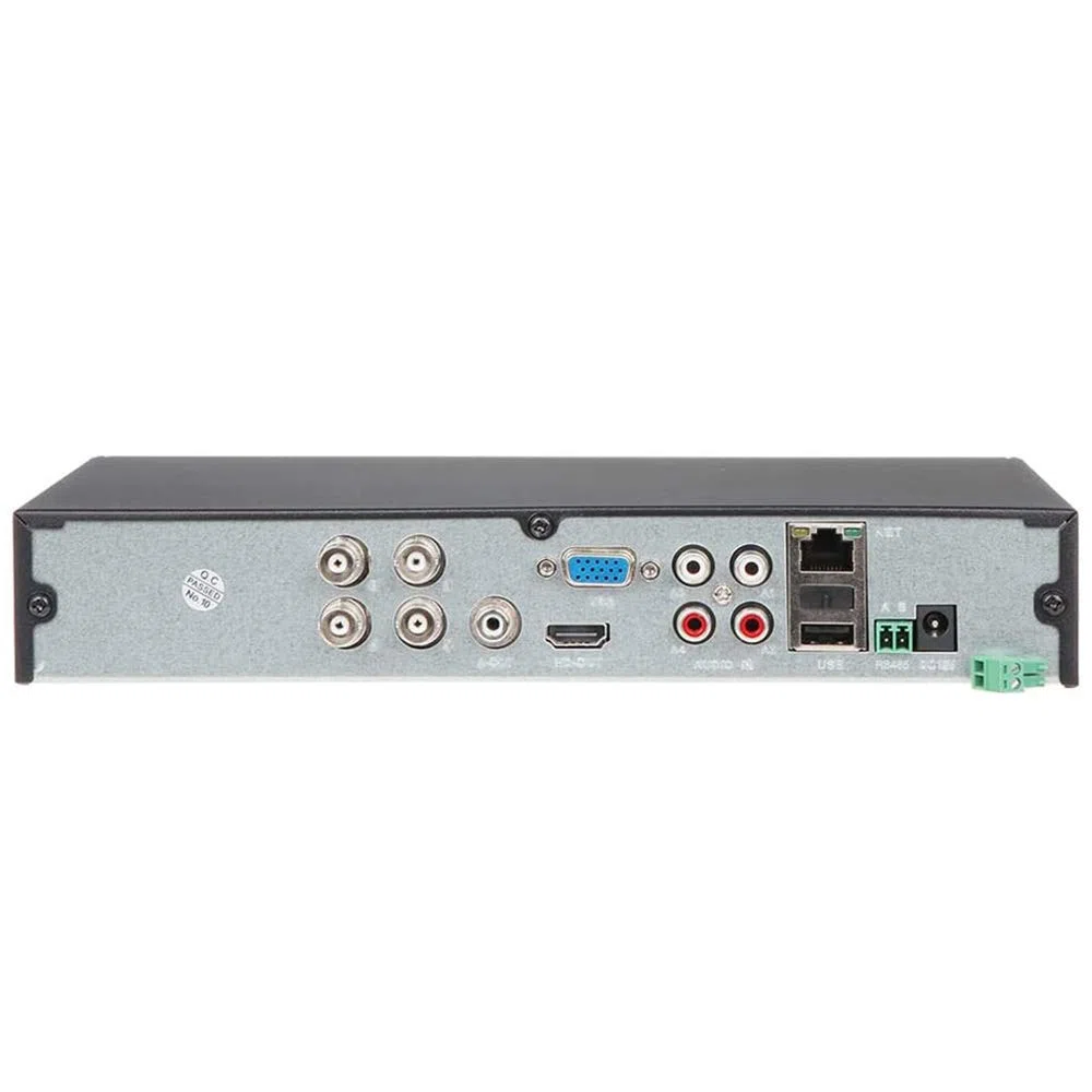Videoregistratore Sorveglianza Ibrido DVR 4 Canali, Tecnologia 5 in 1, HEVC H.265+, Supporta Disco Rigido fino a 8TB, Accesso da remoto (Hard Disk non incluso)