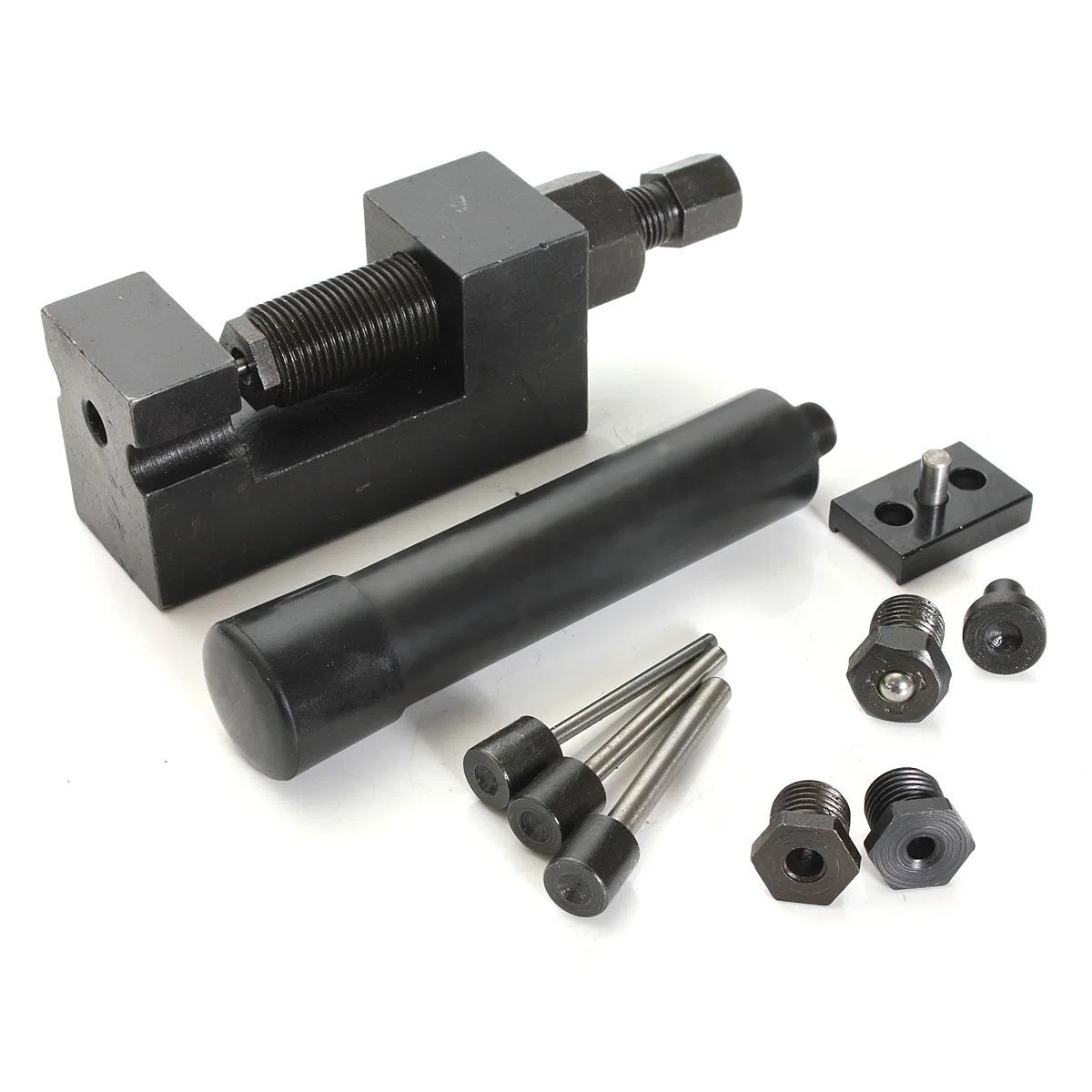 Baceyong, kit di smagliacatena e rivettatrice per catena moto, kit di riparazione con splitter per catene moto da #32 a #532