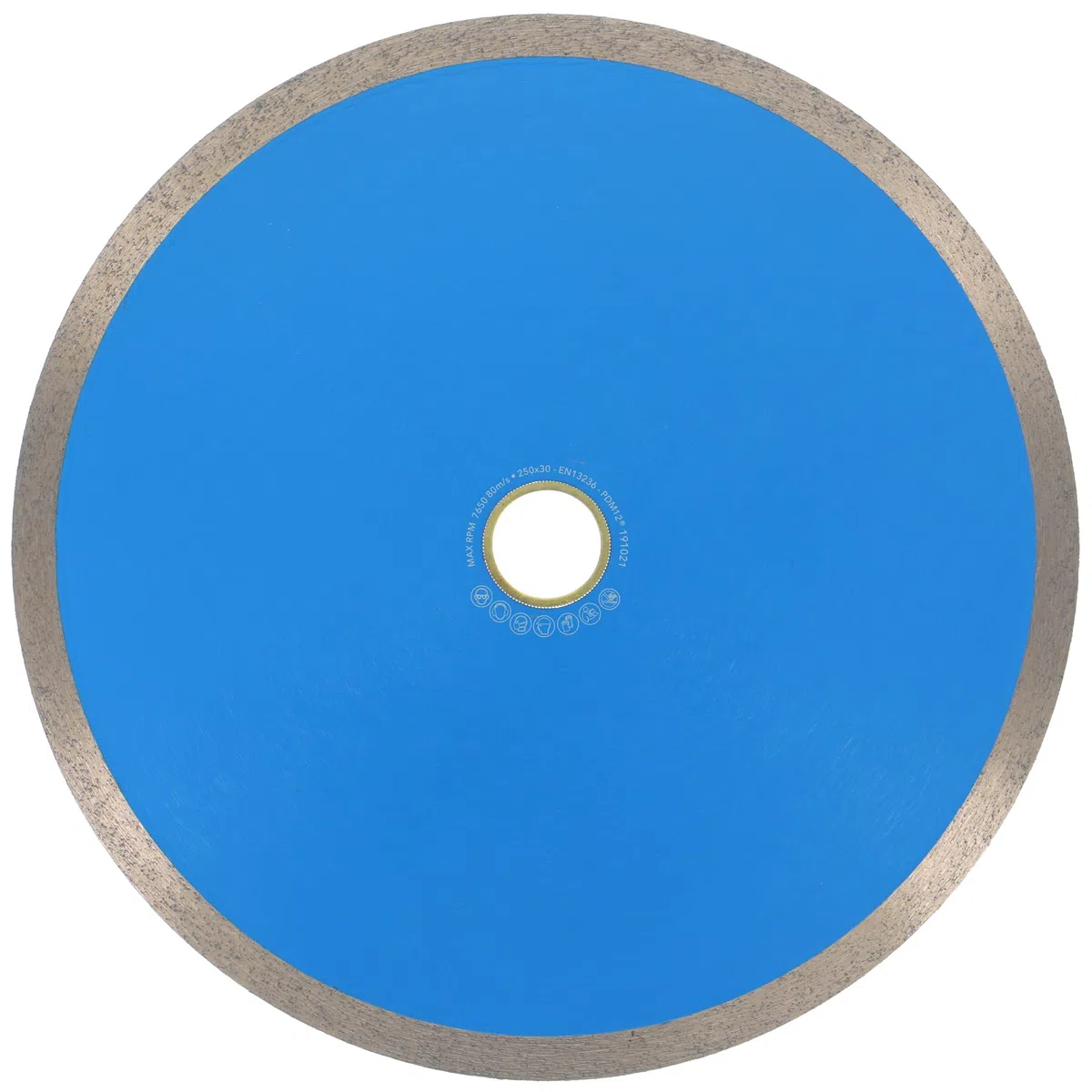 PRODIAMANT Disco da taglio diamantato Tile Professional 250 mm x 30/25,4 mm F702 ProRim no break out su piastrelle smaltate gres porcellanato ceramica e pietra naturale