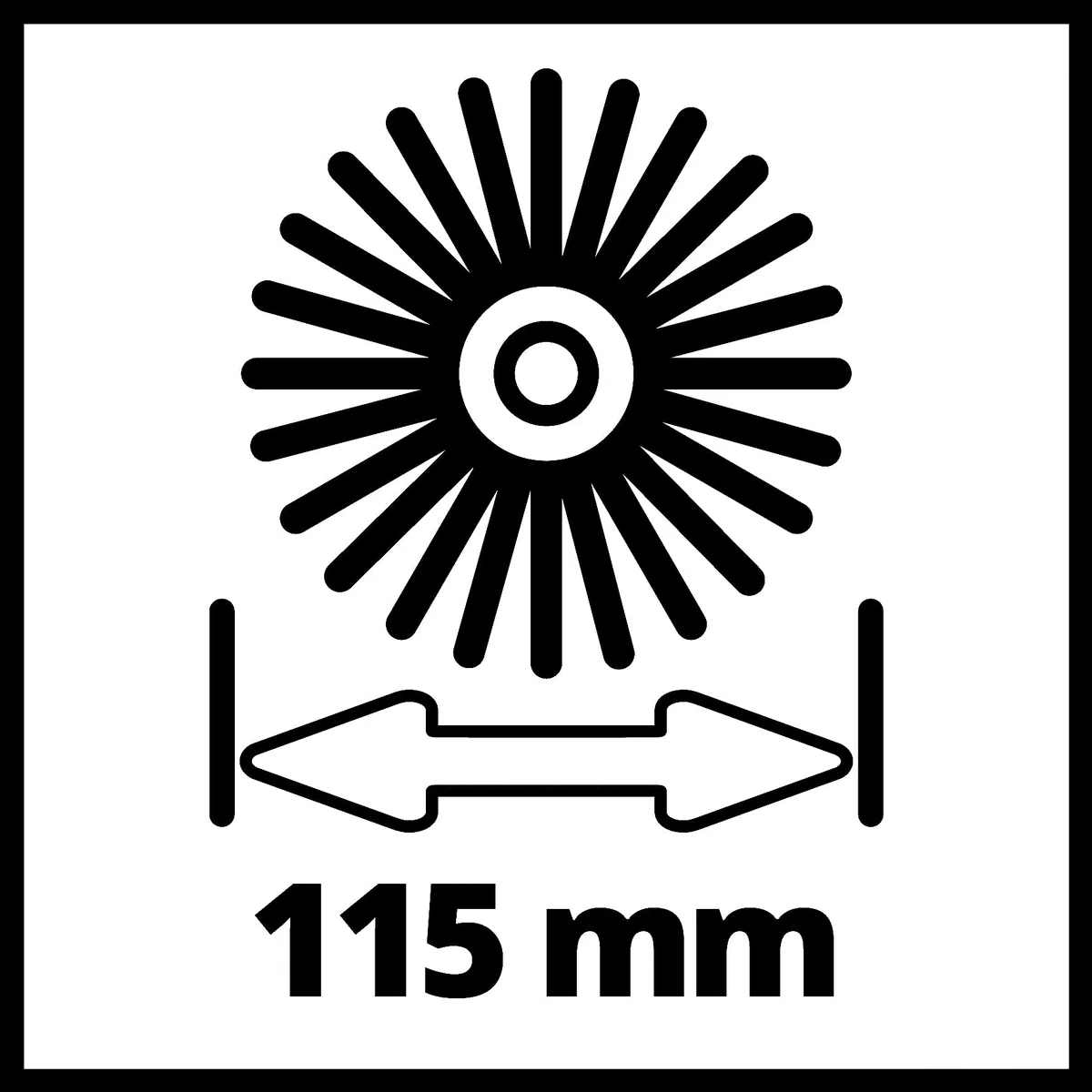 Originali Einhell Spazzole laterali ULTRA per pietra (spazzole per superfici, adatte per pulisci superfici a batteria PICOBELLA di Einhell, spazzole in acciaio per pietra, larghezza 215 mm)