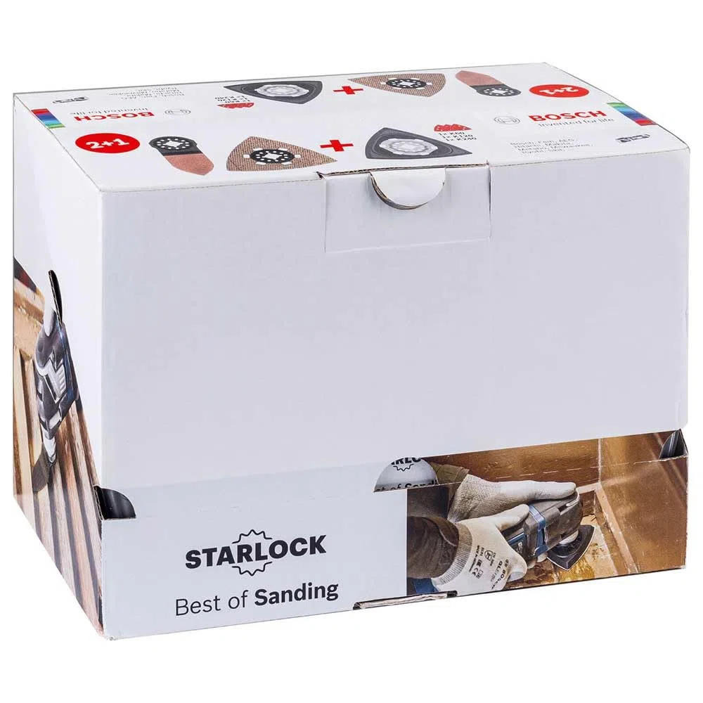 Bosch Professional Set da 6 fogli abrasivi Starlock Best of Sanding (per legno e malta, accessorio per utensile multifunzione)