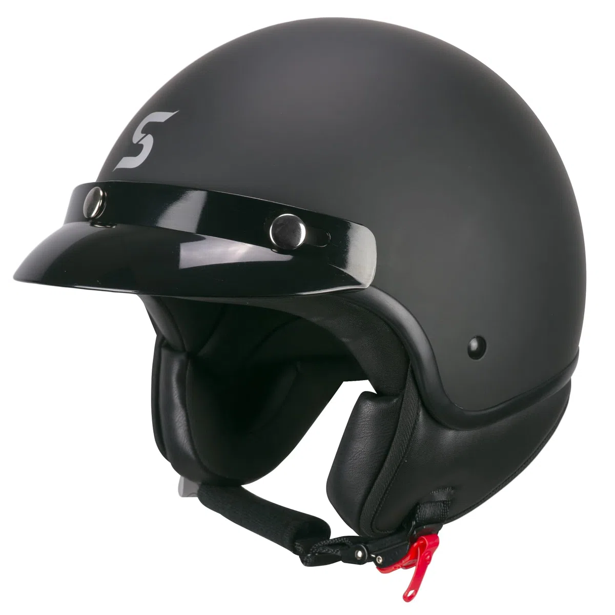 SKA-P Casco open face, 1FHA SMART MONO Nero opaco, S (55-56cm)