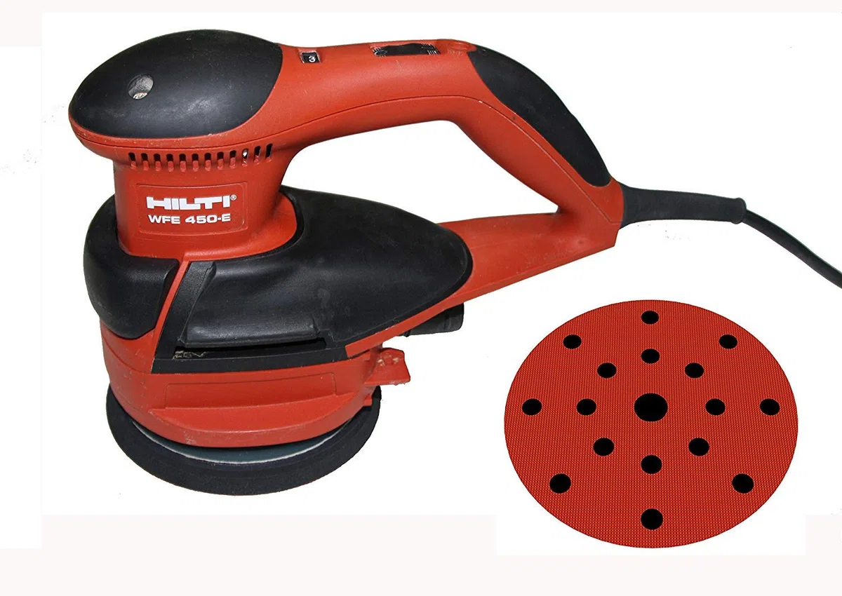 Platorello per HILTI WFE380 e WFE450E – Dischi di levigatura a 17 Fori – 8 + 8 + 1 Fori – Nuovo