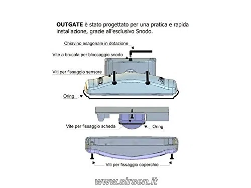 Sensore Infrarossi a tenda da esterno MARRONE doppia tecnologia - SIRSEN OUTGATE