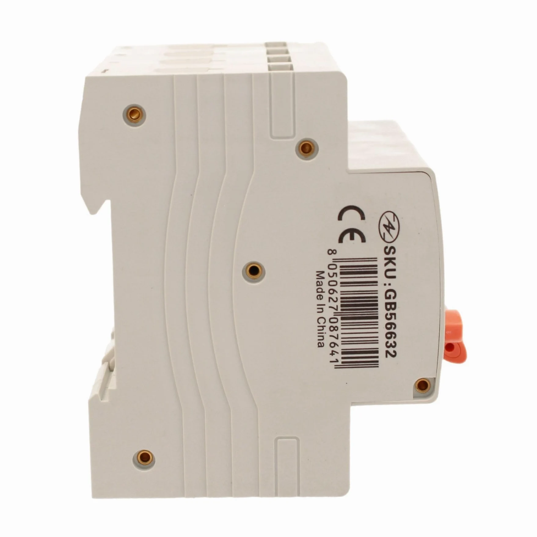 Interruttore Magnetotermico Differenziale Trifase 300mA 32A C32, RCBO Tipo AC Curva C 0,3A, 3P+N 6kA 400V, Occupa 4 Moduli DIN