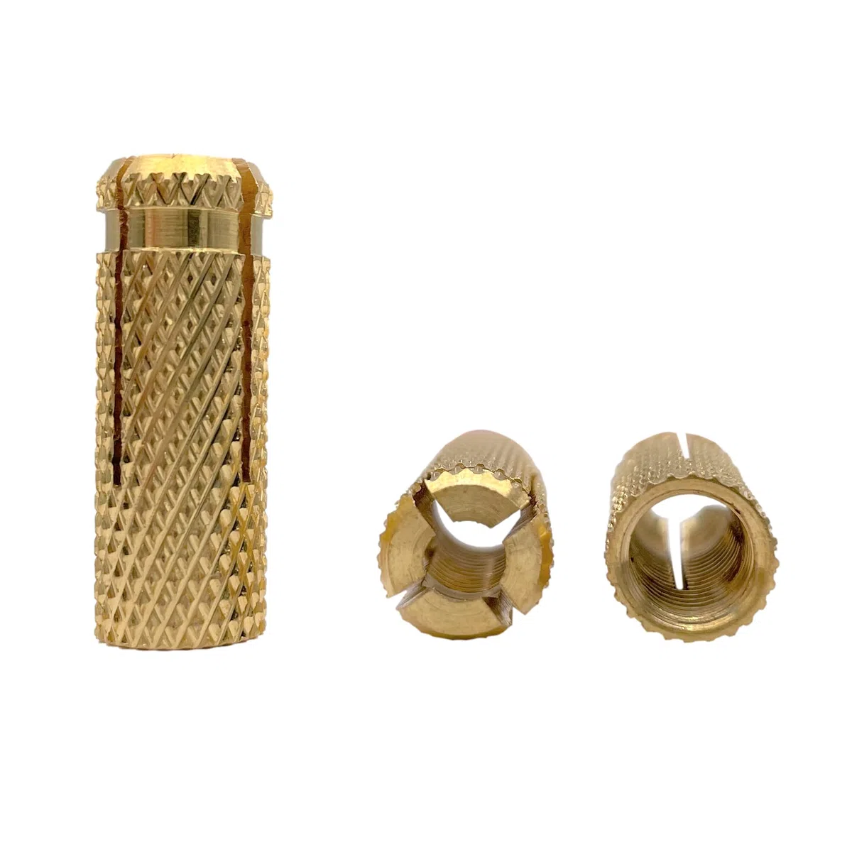Confezione da 100 pezzi di ancoraggio in ottone M8 x 28 mm, manicotto per bulloni di espansione, ancoraggio per mattoni in calcestruzzo, tasselli di espansione (100, M8 x 28 mm)