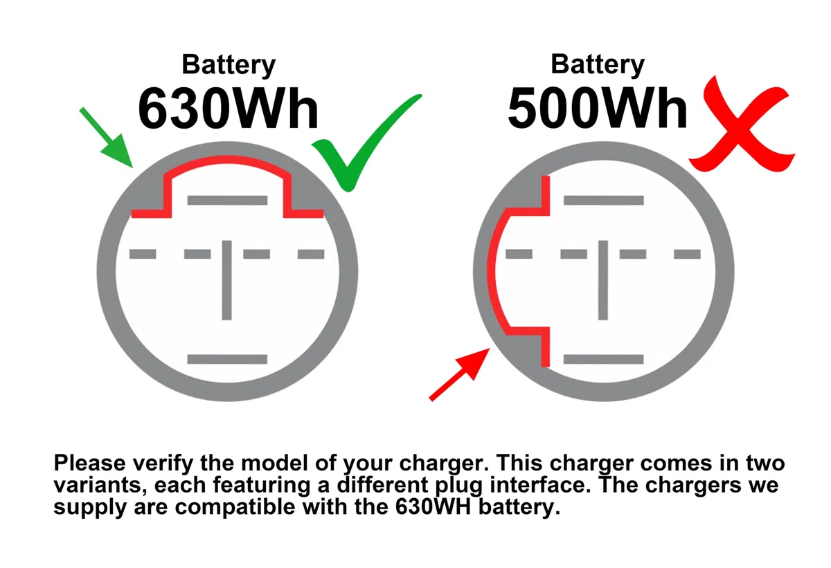 PowerSmart 42V Cavo di ricarica, 4A Alimentatore, Caricabatterie per Husqvarna/Raymon/Winora batterie Li-ion 36V