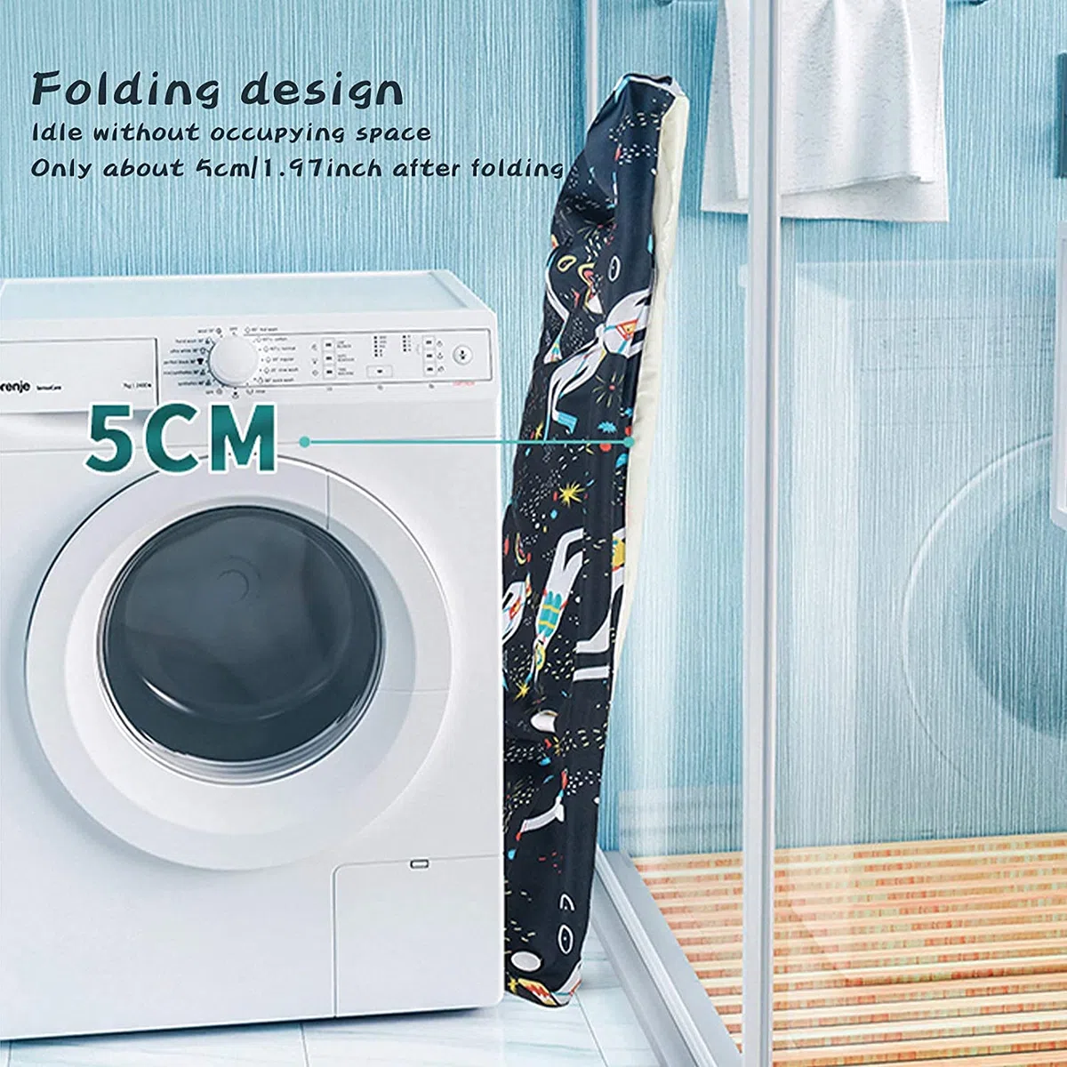 Vasca bagno per la famiglia, pieghevole, portatile, non gonfiabile, in PVC, disponibile in tutte le stagioni, per la doccia (blu scuro)
