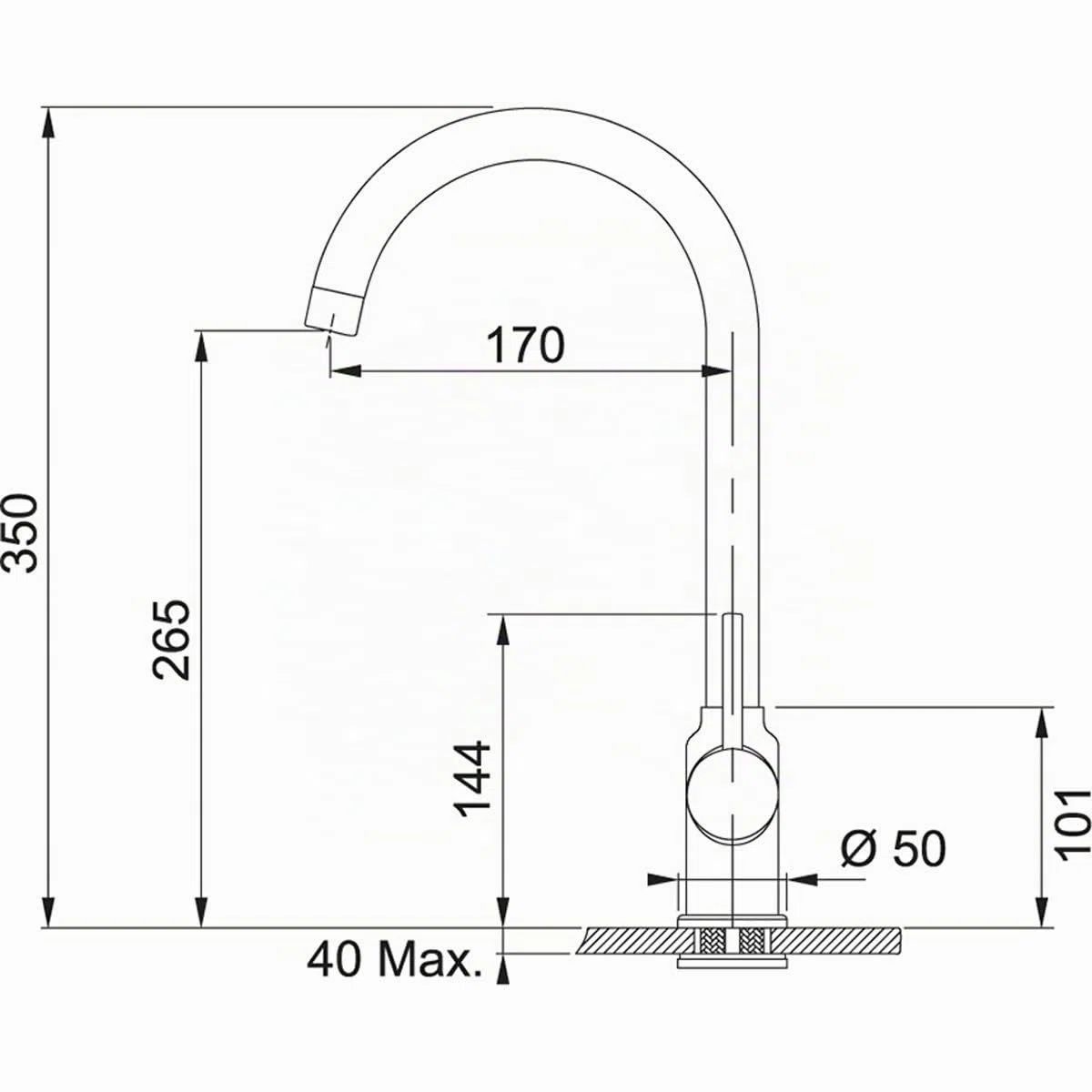 Franke 115.0332.348 Rubinetto da Cucina, Grigio