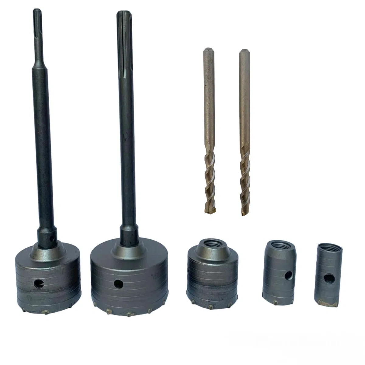 Frese a tazza carotatrici da trapano per forare muro fresa carotatrice con valigia 9 pezzi incluse prolunghe SDS PLUS e SDS MAX