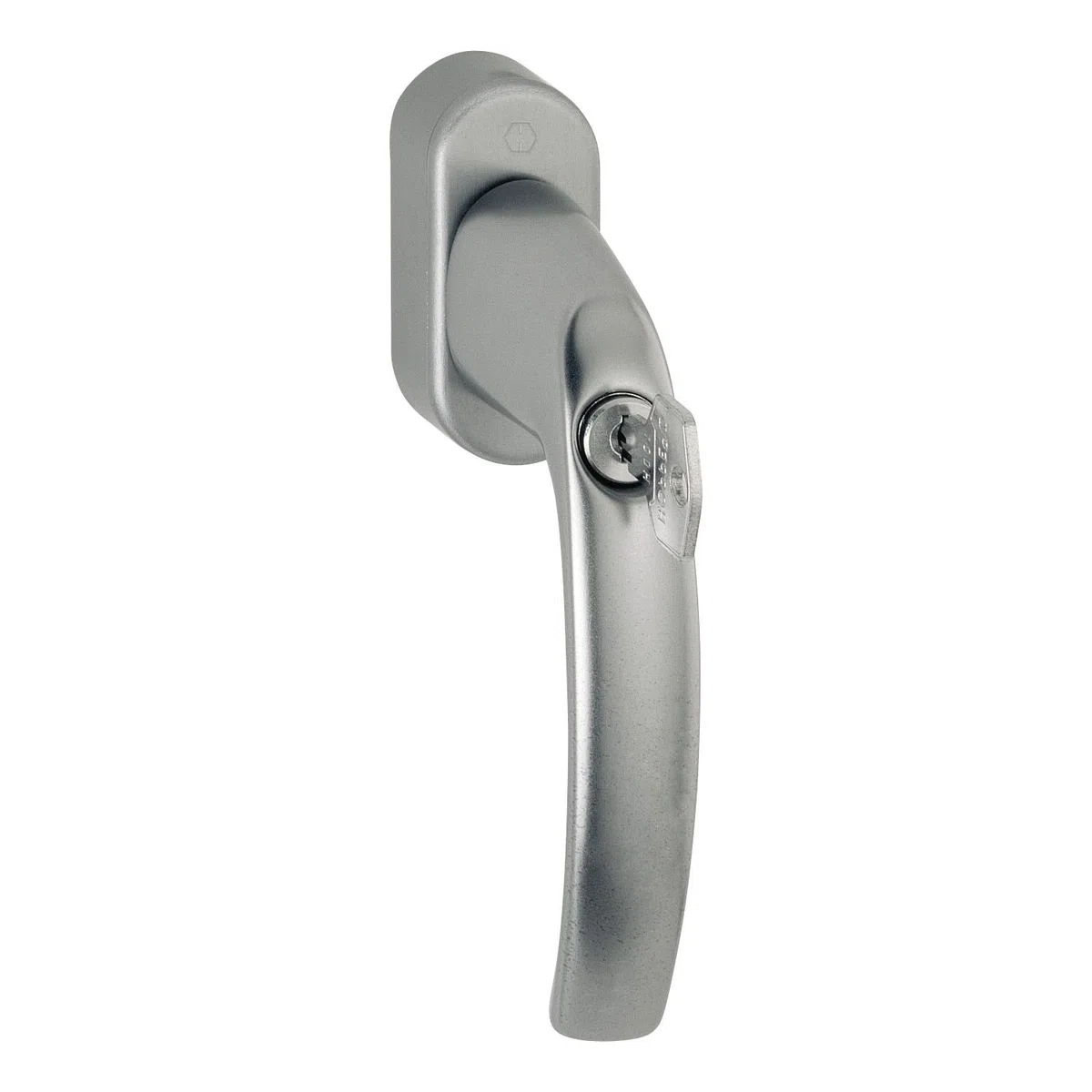 Hoppe Maniglia per finestra Atlanta con Sper rzyli nder, effetto acciaio INOX sperrbar chiave quadrata, 1 pezzi, 10763941