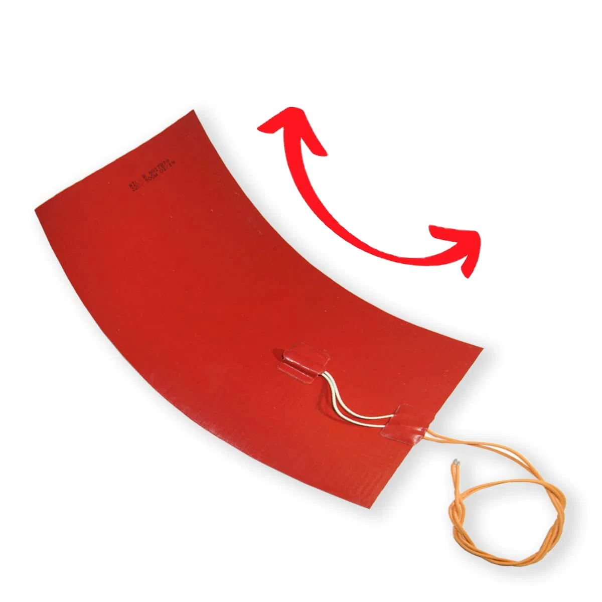 GOLDMAN SERVICE Resistenza riscaldante in silicone adesivo flessibile ultrapiatta con limitatore di temperatura. 1000W, 220V. L 290 x 400mm (1000W)