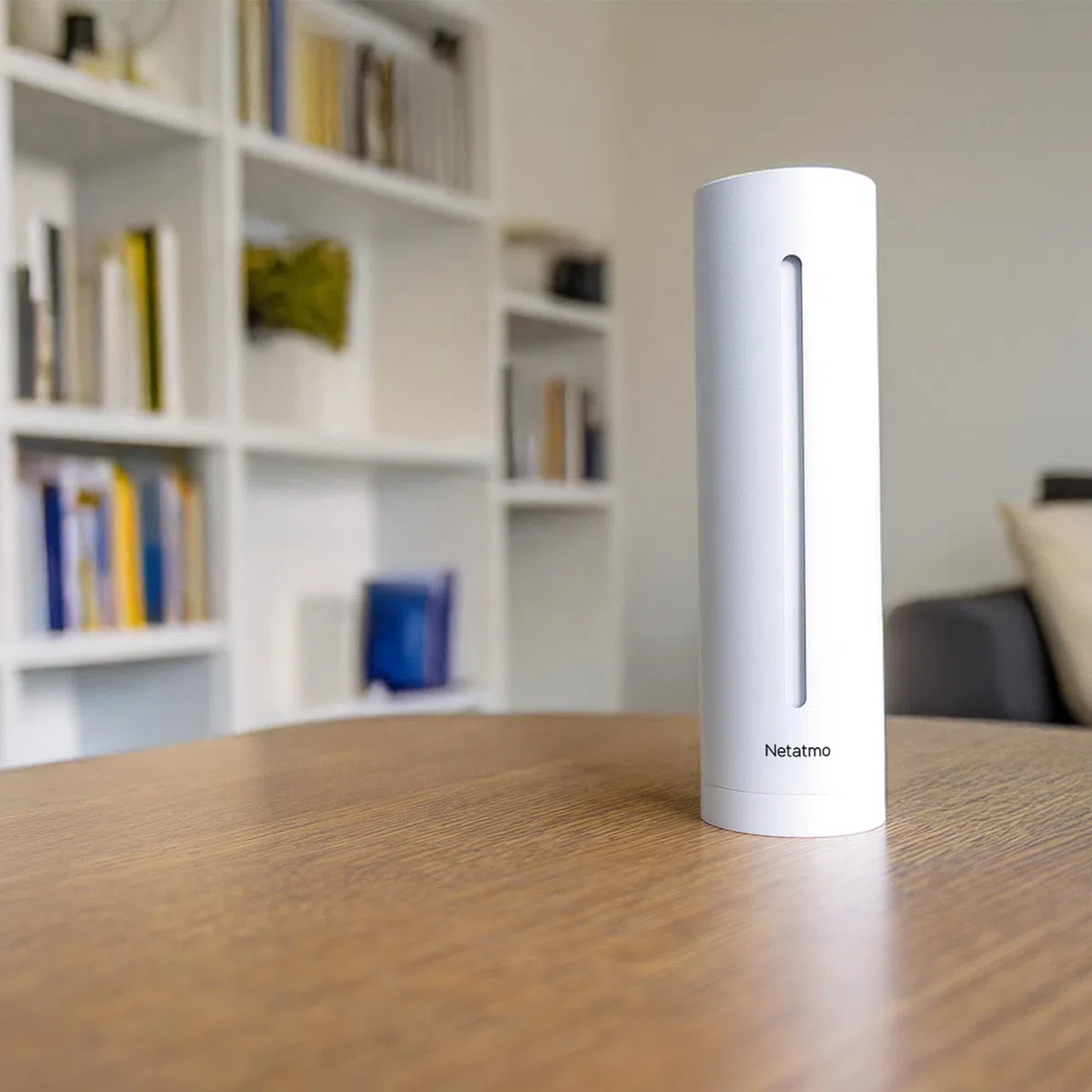 Netatmo Misuratore Qualità Aria Intelligente, Sensore CO2, Temperatura, Umidità, Rumore - Controllo Casa, Ambiente Salubre, Avvisi Automatici per Interni - Bianco - Edizione limitata - NHC-EC