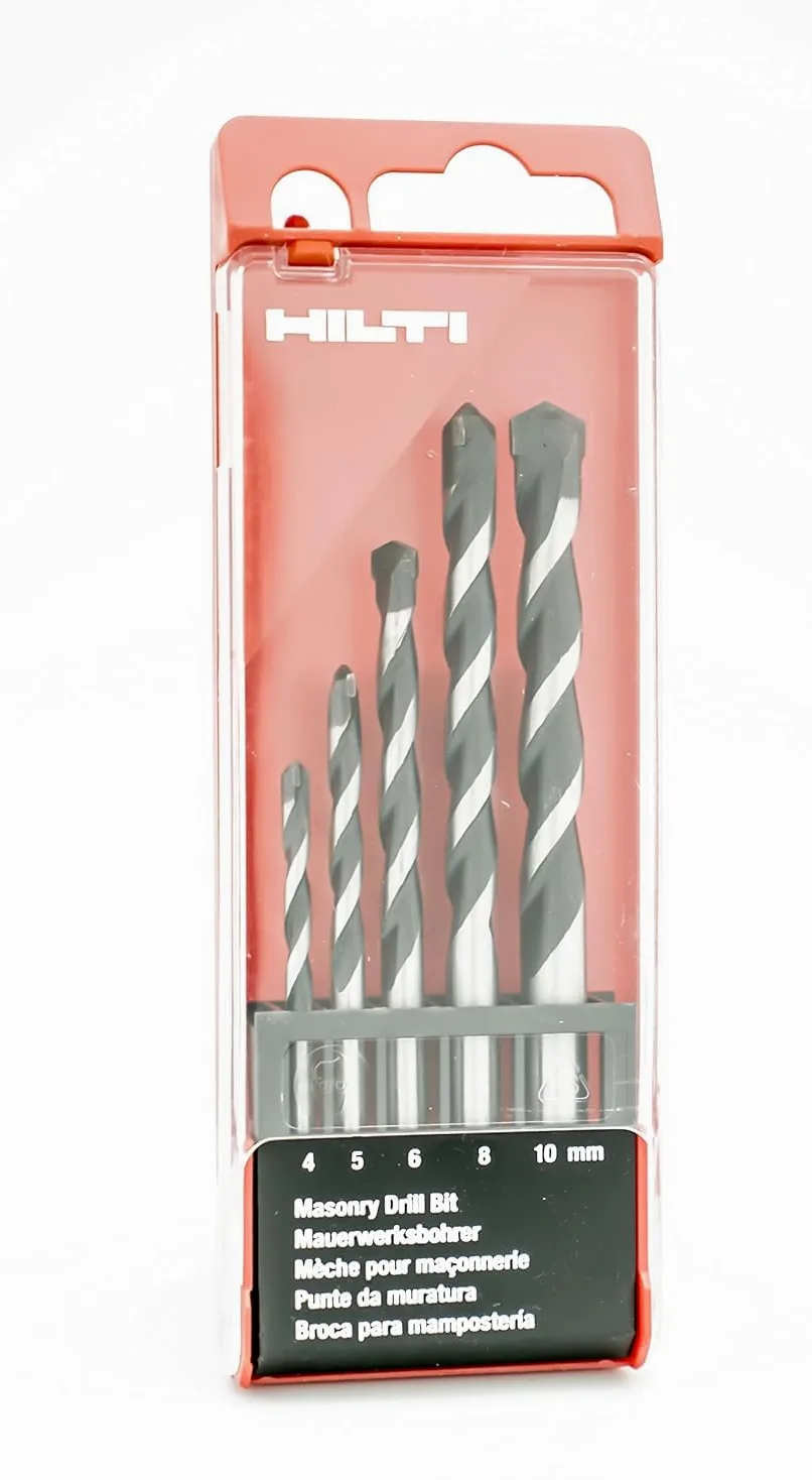 HILTI MDB - Set di punte per trapano per muratura, 4-10 mm, 5 pezzi