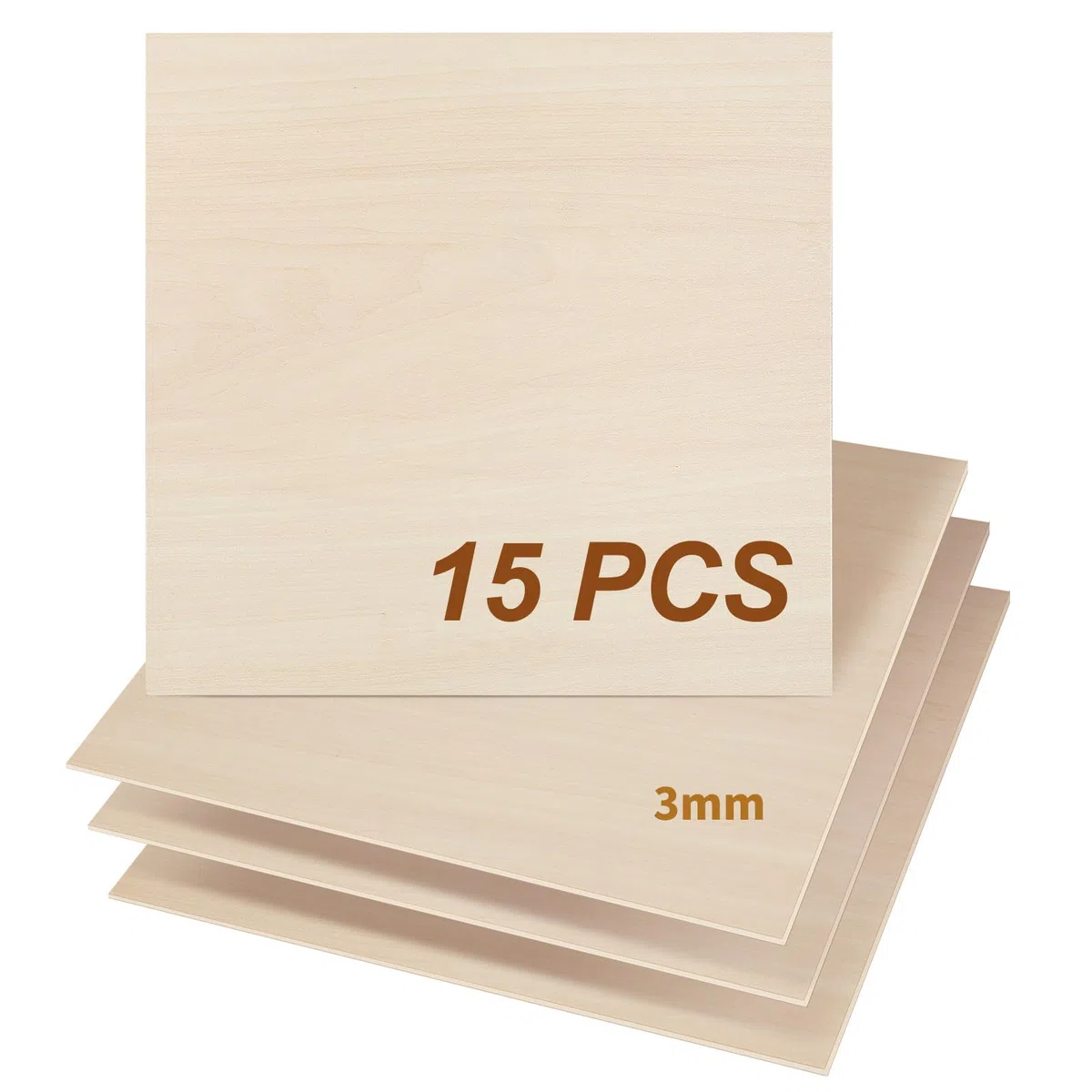 15 pezzi compensato da 3 mm 400 x400 x3 mm compensato di tiglio per taglio laser incisione lavorazione del legno compensato di tiglio 1/8"x15,7"x15,7"