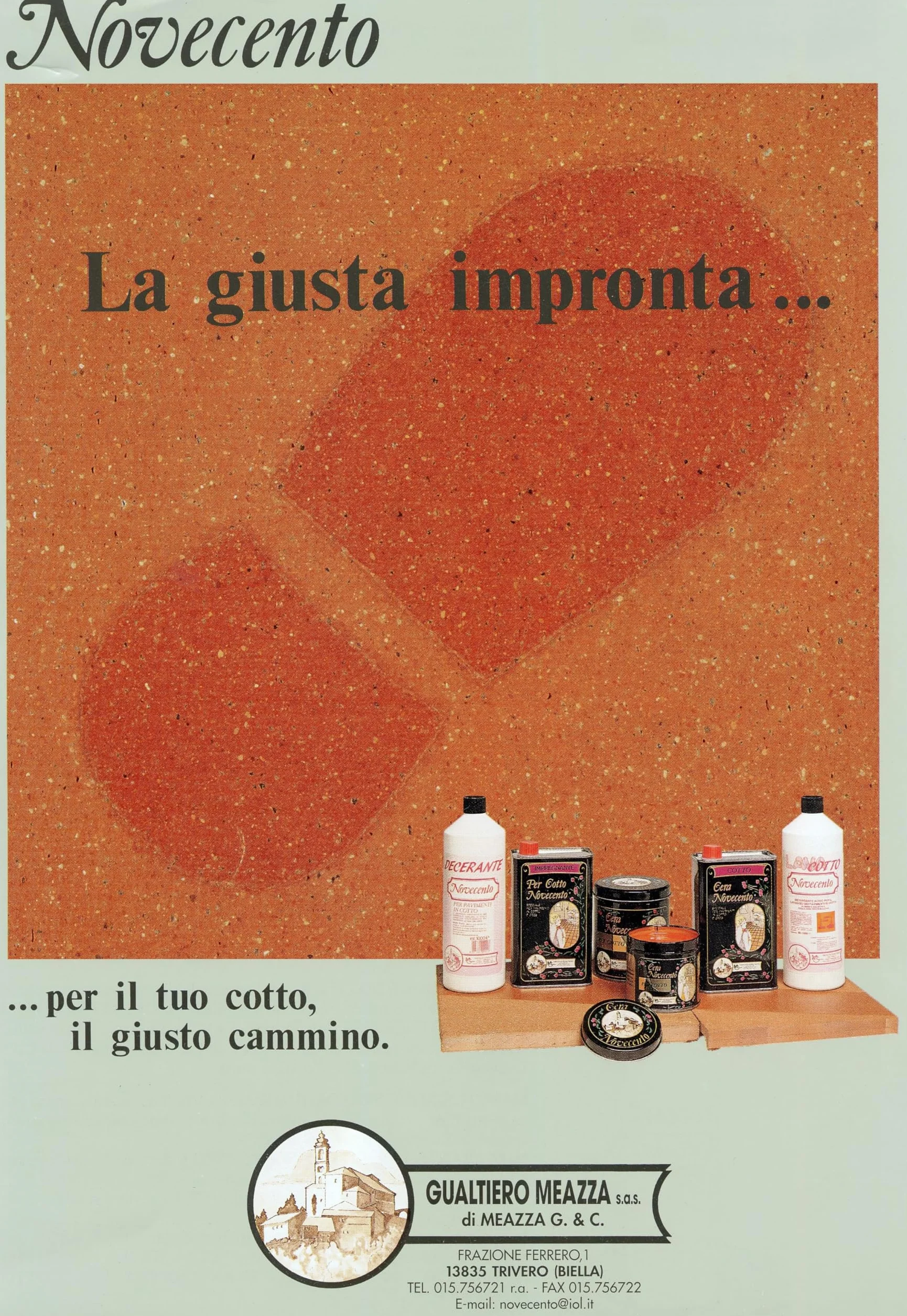 CERA NOVECENTO Cera Liquida Cotto, Rosso Casale, 5 litri Cera liquida nutriente, ravvivante e protettiva per pavimenti in cotto, autolucidante