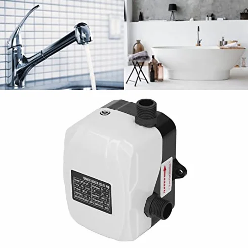 Pompa Booster Acqua 180W Motore Ottone per Aumento Pressione Doccia Cucina Giardino e Uso Domestico