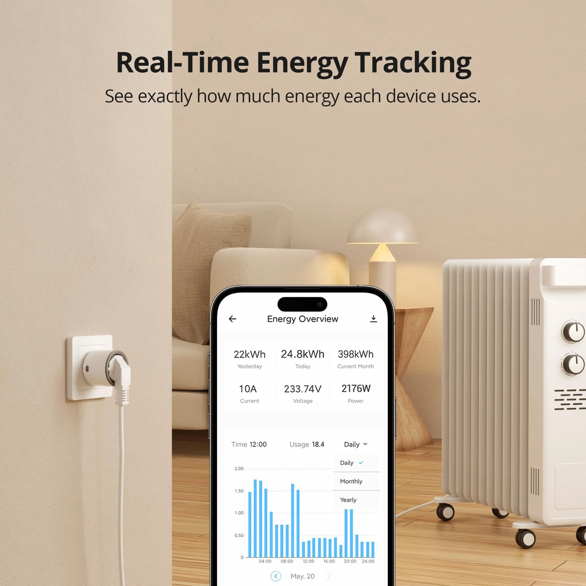 SONOFF S60ZBTPF Presa Intelligente Zigbee - Controllo Remoto, Monitoraggio Energetico, Timer, Protezione Sovraccarico, Ripetitore, eWeLink Compatibile-4 Pack