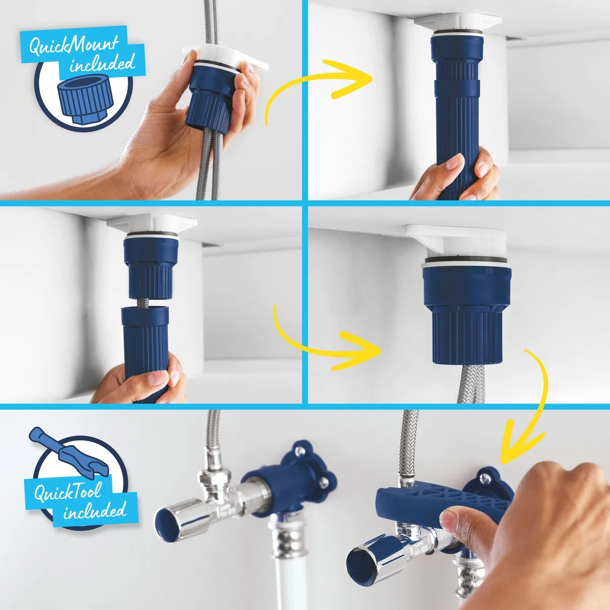 GROHE Start QuickFix – Rubinetto Miscelatore per lavello da cucina, bocca a C, facile da montare con GROHE QuickMount), nero opaco, 304692430
