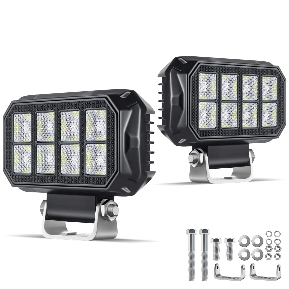 antom 2 pezzi fari led trattore 172W 9-60V 20400 Lumen faro LED IP68 impermeabile faretti led 12v per escavatori, trattori, rimorchi, ATV, camion, veicoli fuoristrada, moto