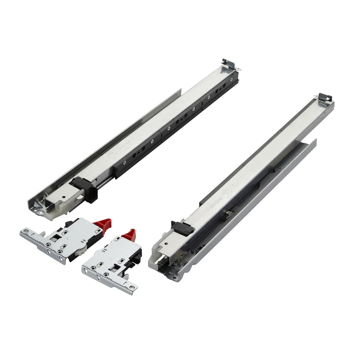 1 coppia di cassettiere Salice PROGRESSA+ SHELF SMOVE, lunghezza 500 mm, portata fino a 50 kg con ammortizzazione soft-close/regolazione 3D, cassetto estraibile