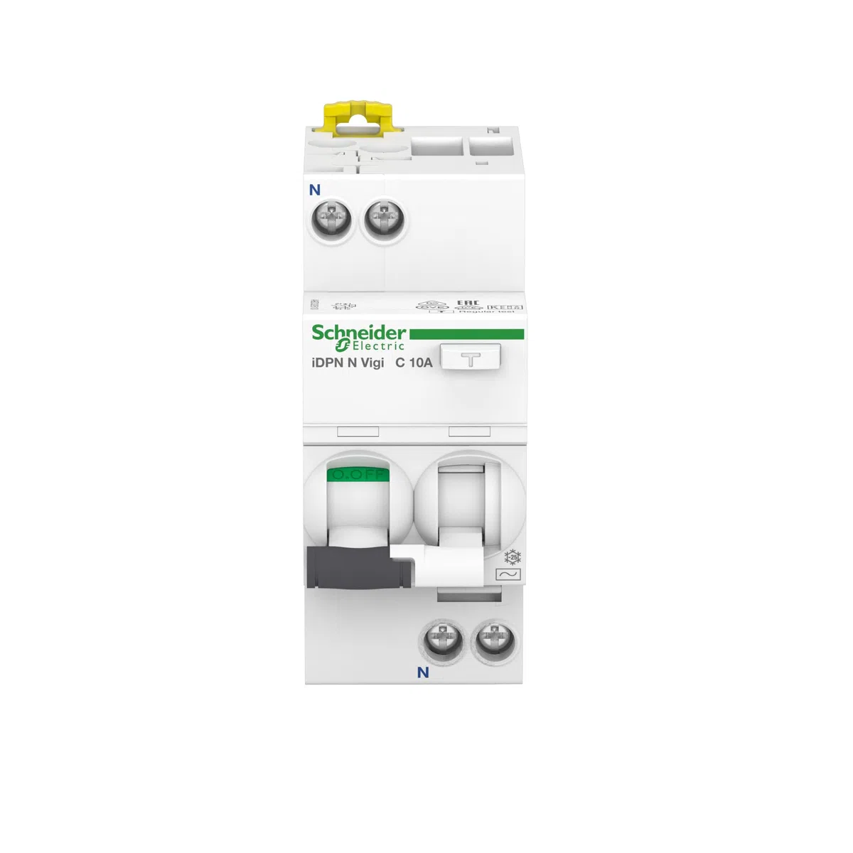 Schneider Electric A9D32610 - Interruttore FI/LS iDPN N Vigi 1P+N, 10A, C-Char., 30mA, tipo A, 6kA