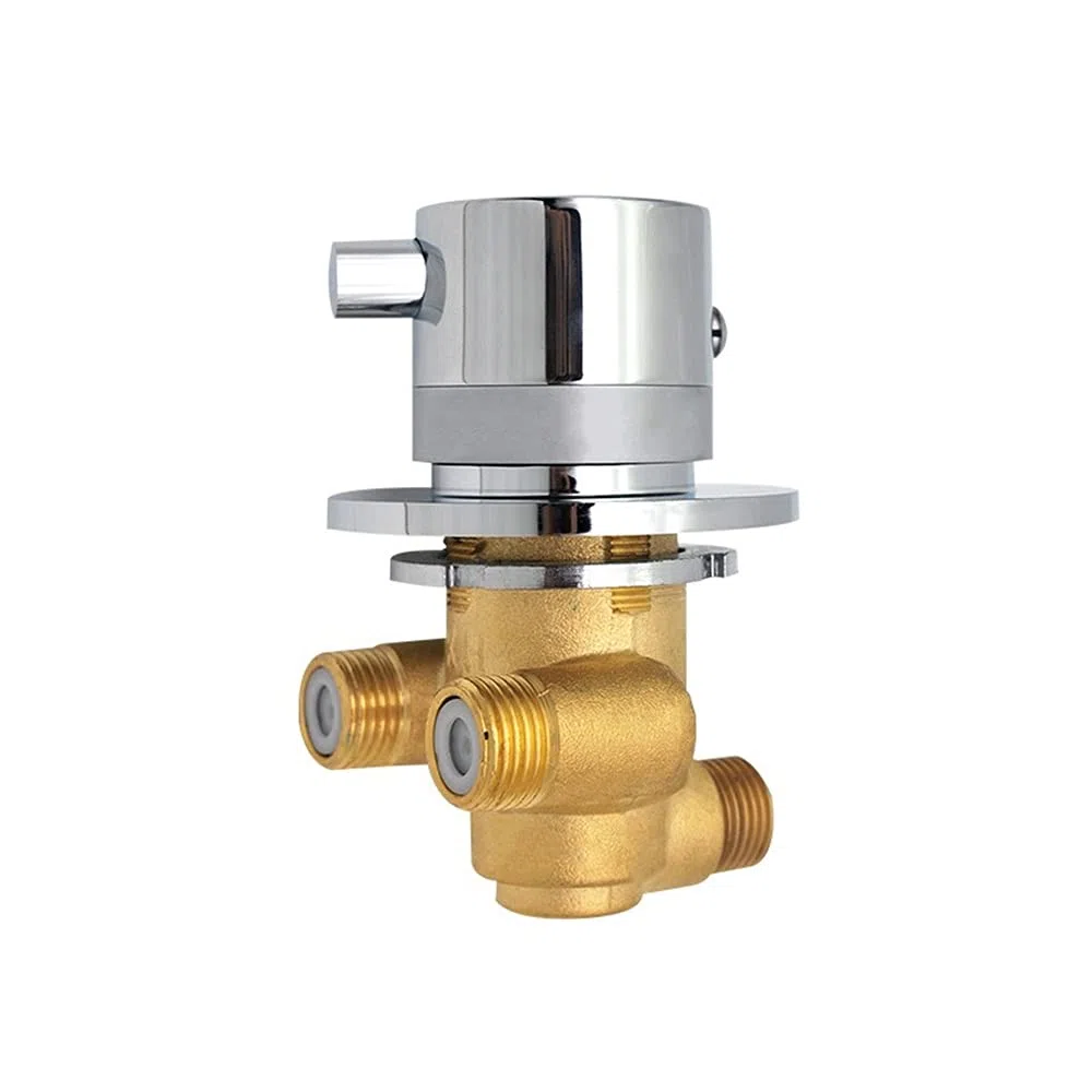 Miscelatore Termostatico Miscelatore per Doccia in Ottone doccia Rubinetti con Valvola di Uscita a 1 via Miscelazione di Acqua calda e fredda Cabina Doccia