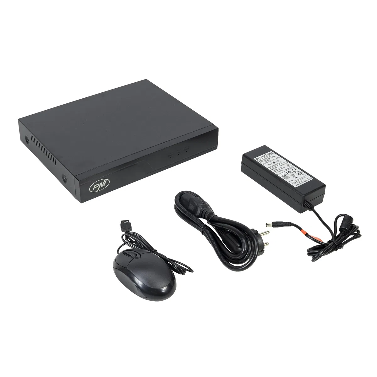 POE NVR PNI House IP716J, 16 canali 4K 8MP, 8 canali POE sì 8 canali IP, nero