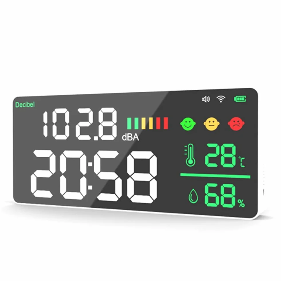 TUYA WiFi Digitale Decibel Sound Meter Parete Intelligente Rumore Tester Decibel Meter Decibel Meter