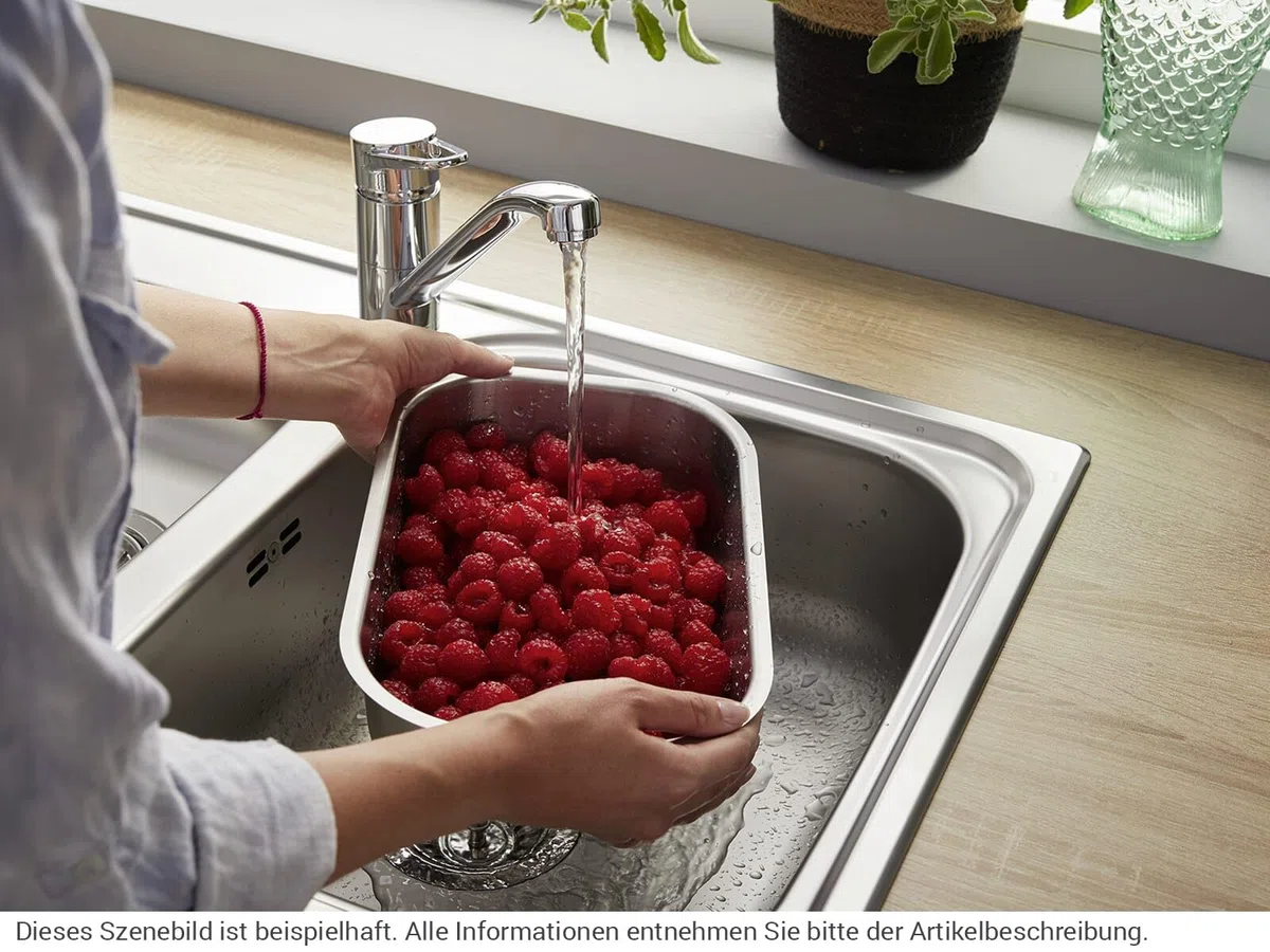 BLANCO WEGA II | Rubinetto da cucina cromato | alta pressione | antiriflusso | cartuccia in ceramica | qualità sicura dell'acqua e risparmio idrico | [4,8 x 25,2 x 18,5 cm)
