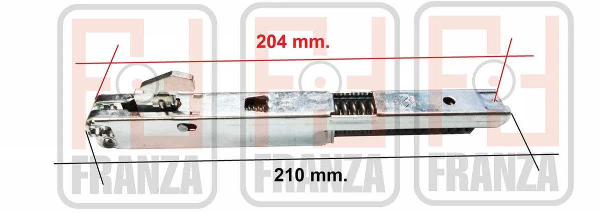 Franke - Kit 2 cerniere 210 x 20 mm. porta forno con triplo vetro 1330047050-1992037 per modelli GA74MXS GA74MSH - KCF1591/OR - Prodotto originale
