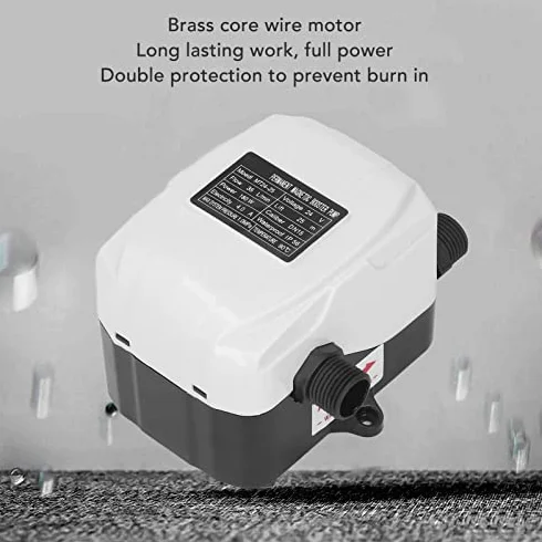 Pompa Booster Acqua 180W Motore Ottone per Aumento Pressione Doccia Cucina Giardino e Uso Domestico