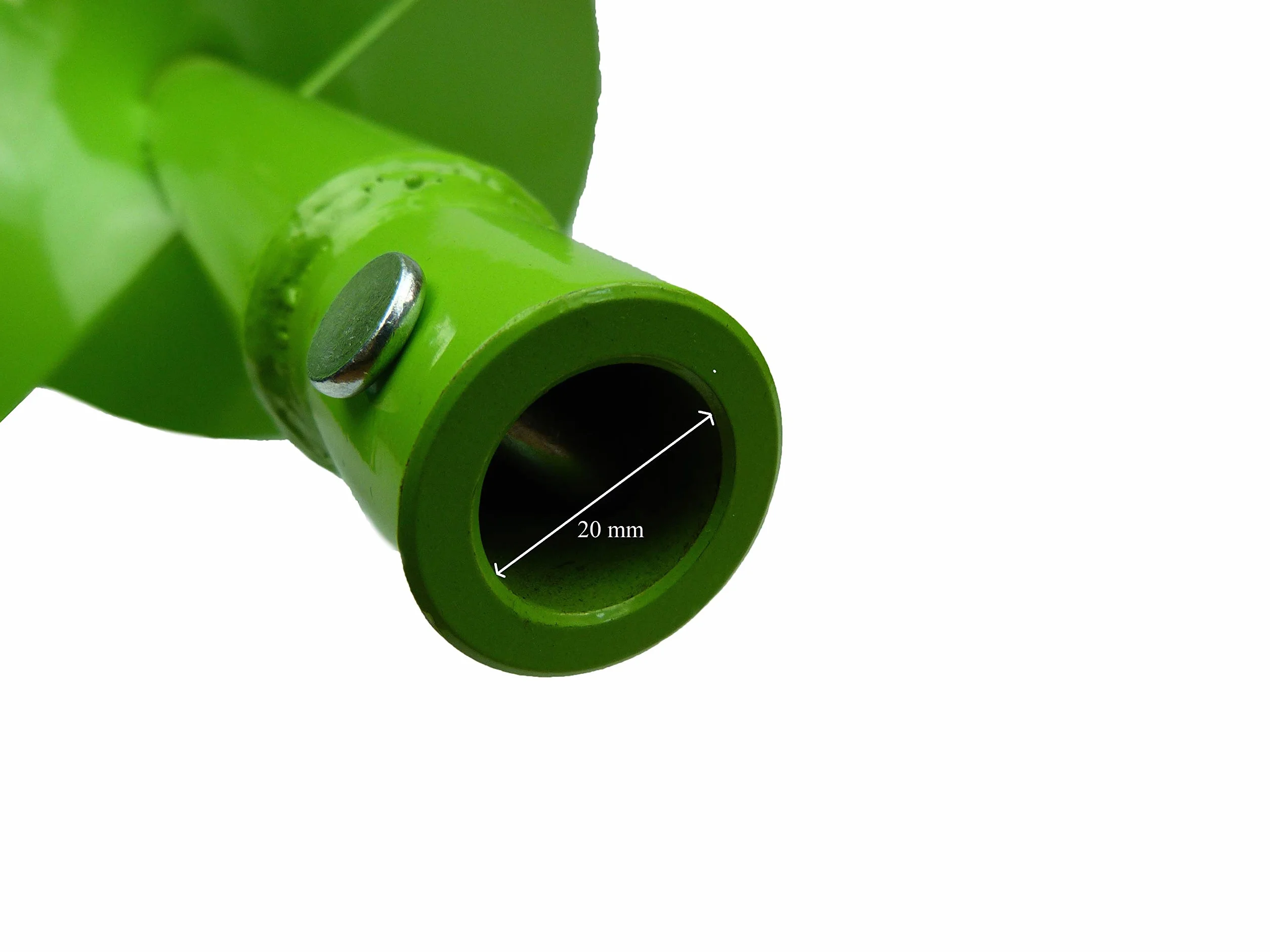 WERHE Trivella da terra a doppia elica 80 mm con adattatore SDS Plus – Trivella robusta per pali per recinzioni e piantumazione di alberi – Lavori di giardinaggio precisi