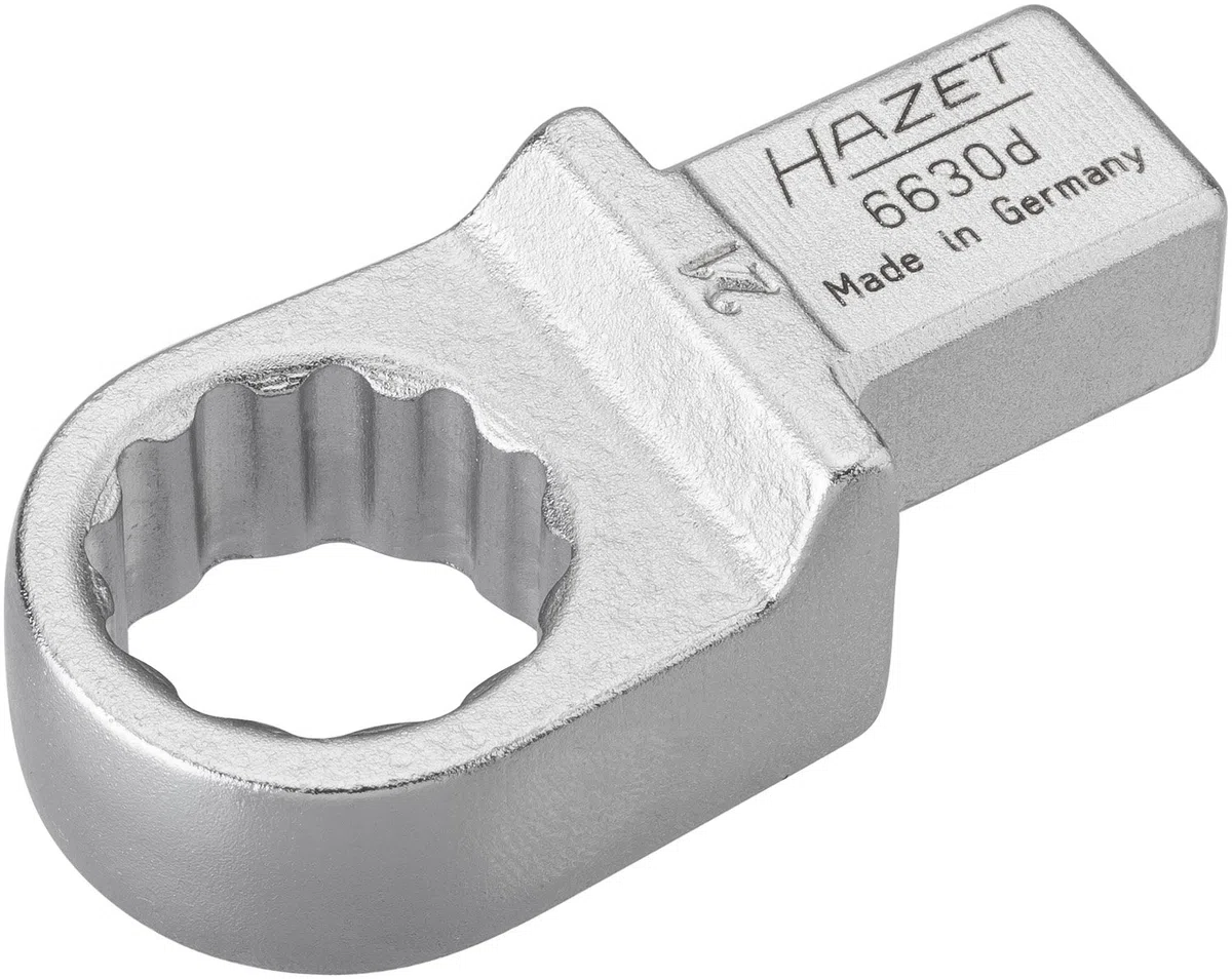 Hazet 6630D-21 Chiave ad Anello ad Innesto, Argento, Attacco Quadro ad Innesto 14 X 18 mm