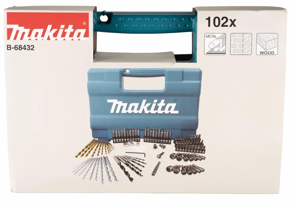Makita B-68432 ‎Drill bit set, 102 pieces