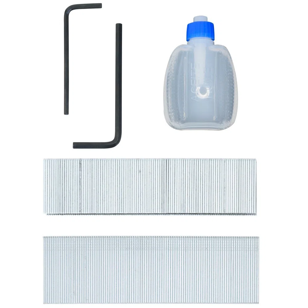 Monzana Chiodatrice pneumatrica e spillatrice 2 in 1 ad aria compressa pinzatrice graffettatrice con valigetta e chiodi